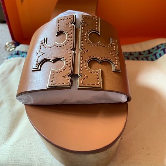 Tory Burch 80mm Ines Wedge Slide Sandal - Picture 8 of 9